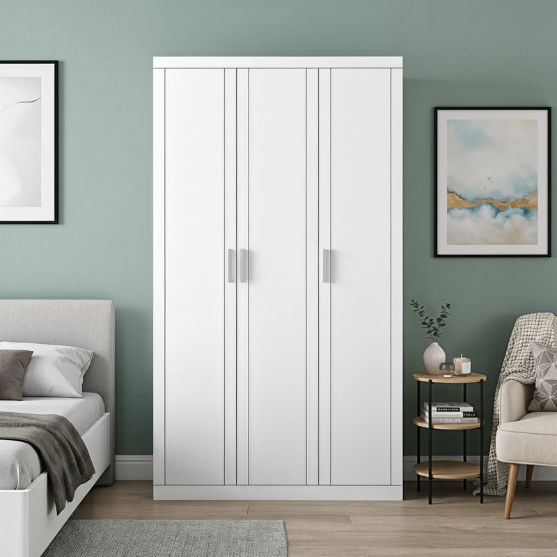 Kimberley Leighana 3 Door Wardrobe, White