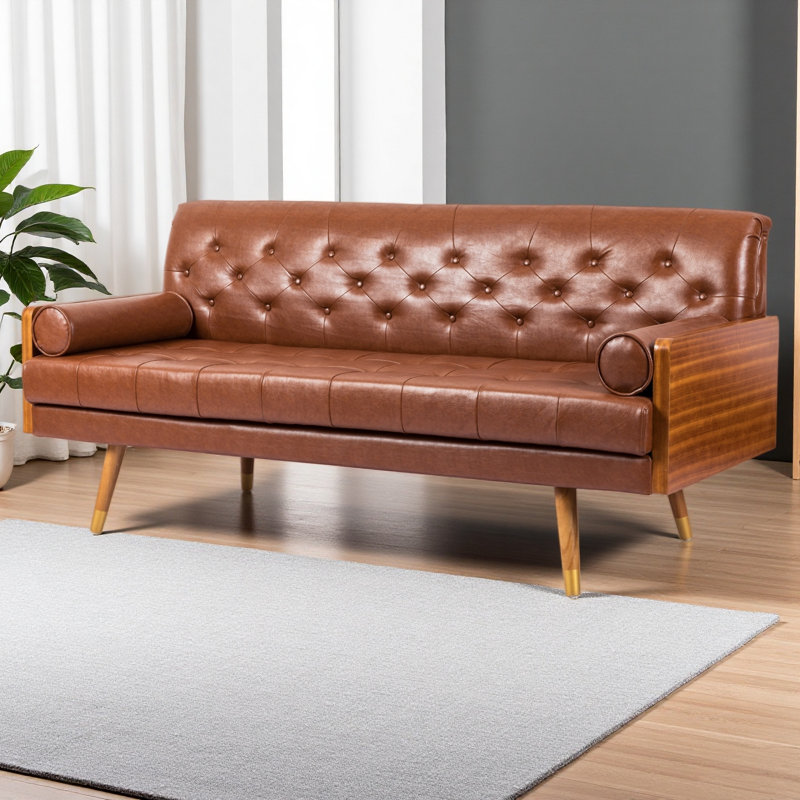 Canapé capitonné Mid-Century