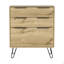 Commode 3 tiroirs Kirsage Chêne clair