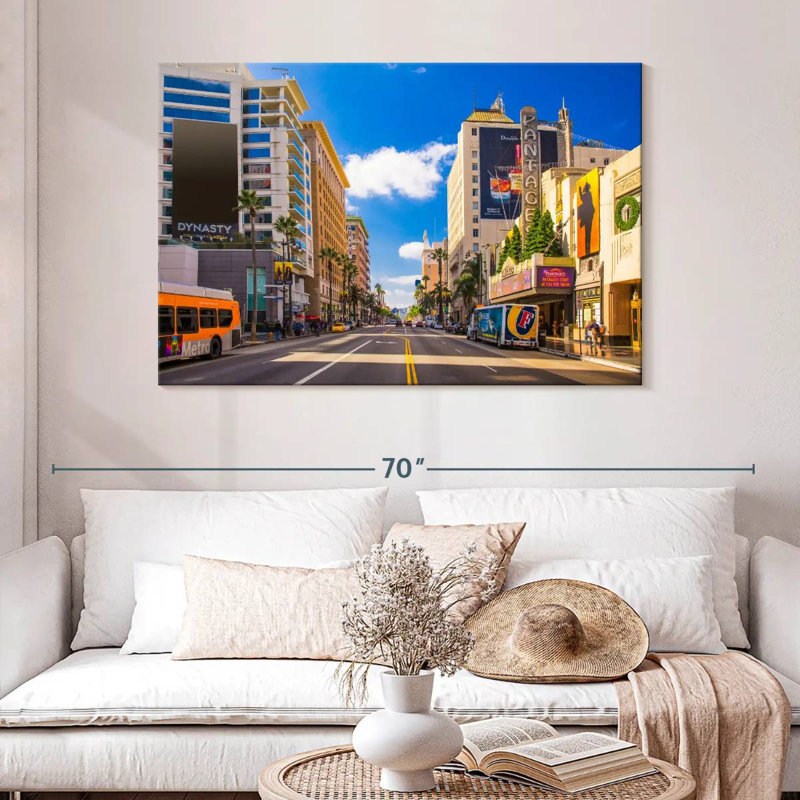 LA Hollywood Boulevard, H 32 po x l 48 po