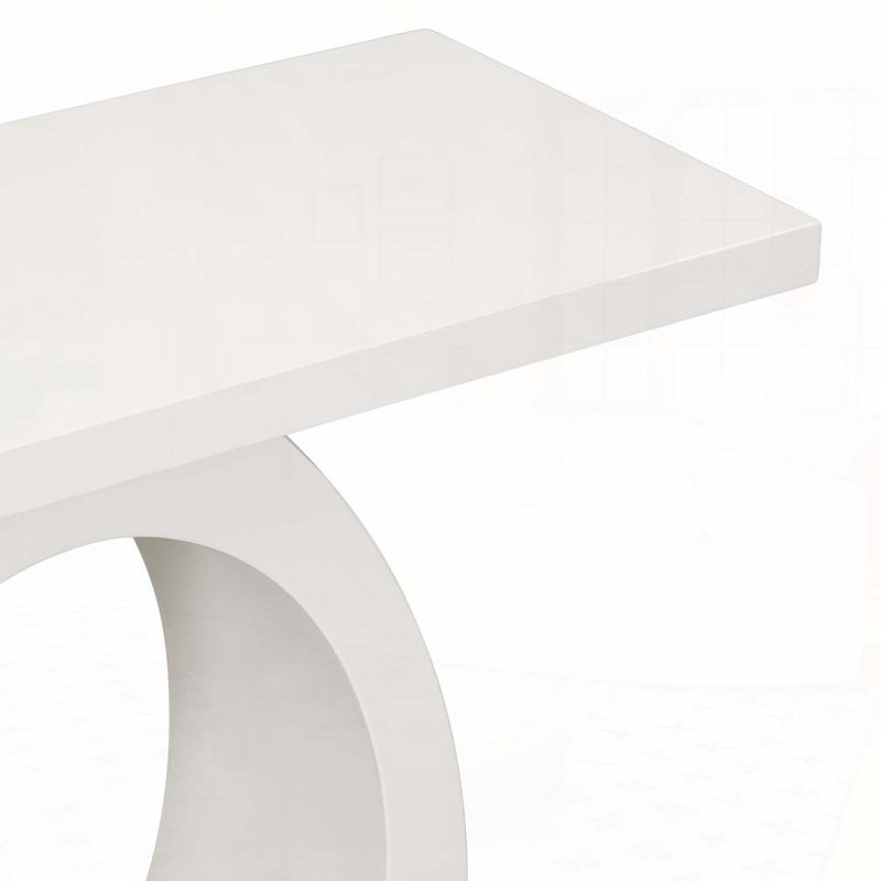 Console avec base en forme d'œuf, Beige