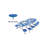 Mobile Stool Table - Elliptical - 12 Stools