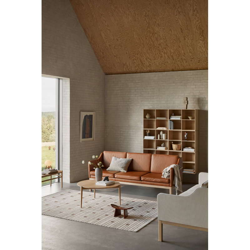 J149 Leather Sofa, Black