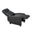 Fauteuil inclinable noir en similicuir