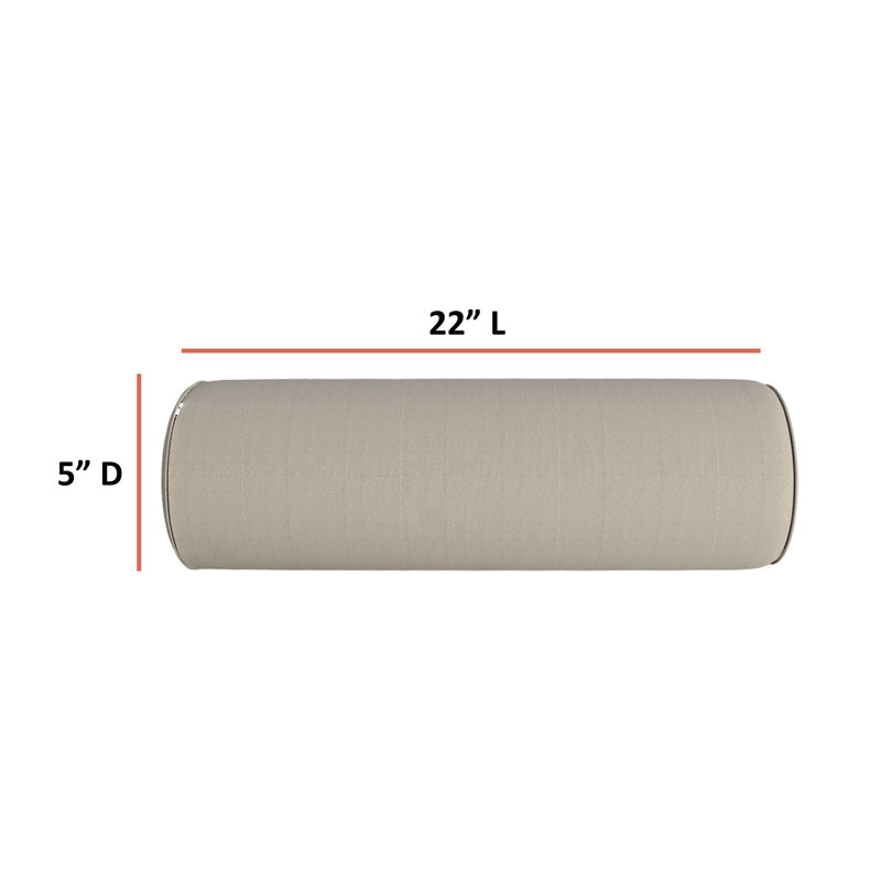 Ebern Designs 6 - Piece Outdoor Cushion Cover, 33cm W x 12.7cm D, Beige