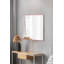 Miroir moderne à DEL de 19,7 po x 19,7 po | Acrylique incassable avec panneau de fibres à densité moyenne | Rayures néon rose | Éclairage néon 12 V, adaptateur 12 V CC 2 A inclus | Parfait pour les salles de bain élégantes et les espaces de coiffeuse-2071403771