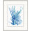 Azure Ocean Herbarium 3' Framed Graphic Art Print on Glass