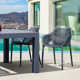 Asherton 55'' Rectangular 4 - Person Outdoor Dining Set