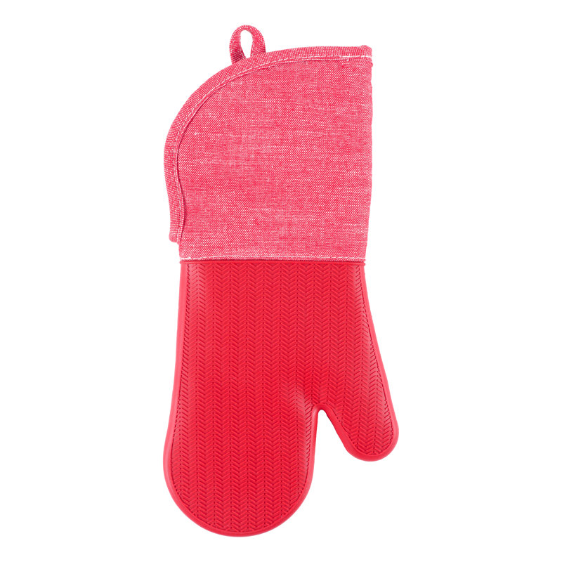 KAF Home Oven Mitt Set, Red