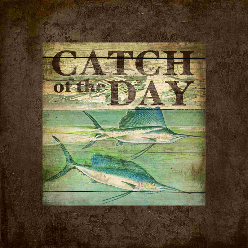 Catch Of The Day - Impression sur toile tendue, H 20 po x l 20 po