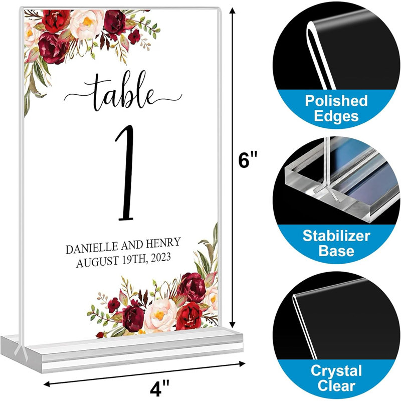 4x6 Acrylic Sign Holders 16 Pack