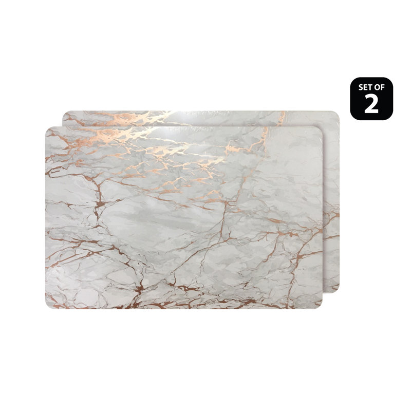 Tapis de table Galloso Placemats, Or/blanc