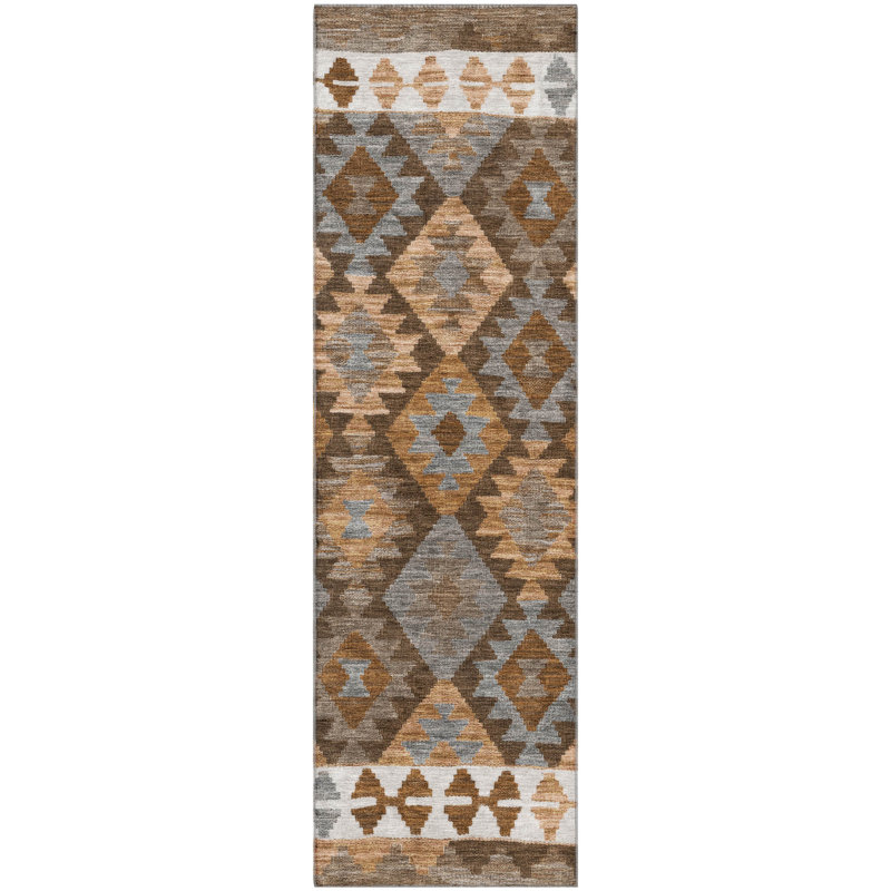 Premium Machine Washable Mayfield Tribal Rug, Runner 2'3" x 7'6"