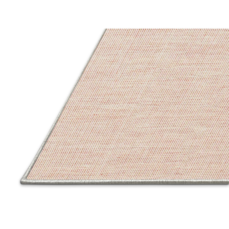 Tapis de zone rose contemporaine, Rectangle 7 pi x 9 pi
