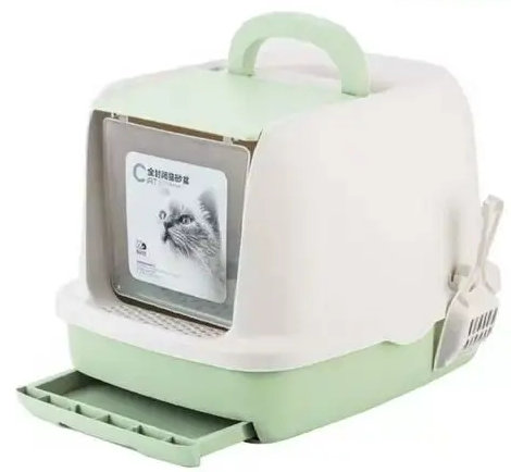 Gower Plastic Litter Box, Green