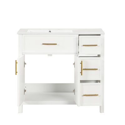 Meuble-lavabo 36 po avec comptoir et rangement 36 po