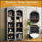 Free Standing 5 Tier Bookshelves, Bookcases Set of 2, Farmhouse Two-Tone Storage Cabinet with Adjustable Shelves, Modern 72H Kitchen Pantry Cabinet for Living Room, Home Office-1297484739