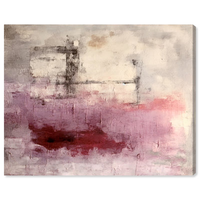 Abstrait aquarelle abstraite rouge bourgogne moderne et contemporain sur toile rouge
