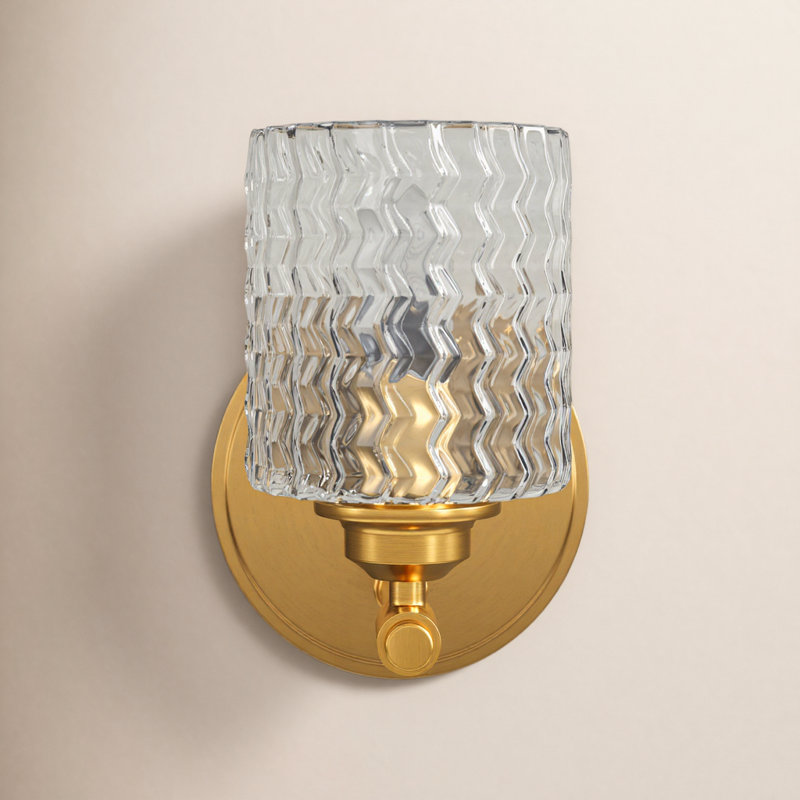 Kensley 1-Light Armed Sconce, Laiton héritage