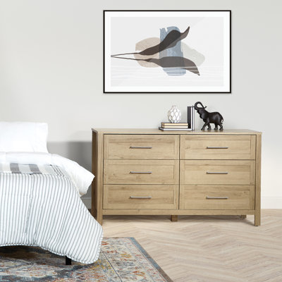 Enkoff 56.25'' W 6 - Drawer Dresser