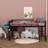 A Mid-Height Gaming Loft Bed Featuring A Built-In Desk And LED Lighting-130656986