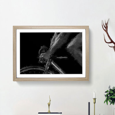 Cycling in Abstract - Picture Frame Graphic Art Print