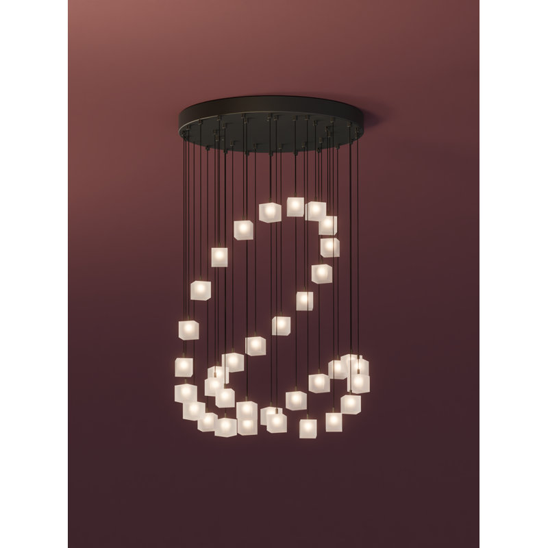 Loci Chandelier, Matte Black