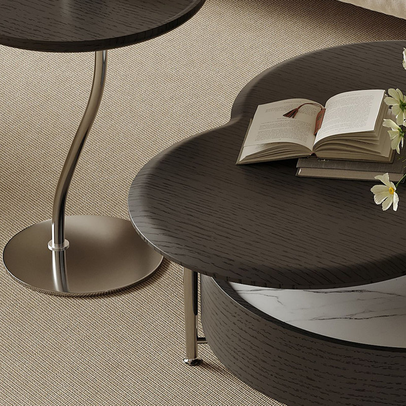 Table basse lumineuse et luxueuse