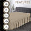 Premium Cotton Blend Plain Dyed Valance Sheet | Soft Durable and Breathable Luxury Bed Sheet for Ultimate Comfort-35991538-35991556