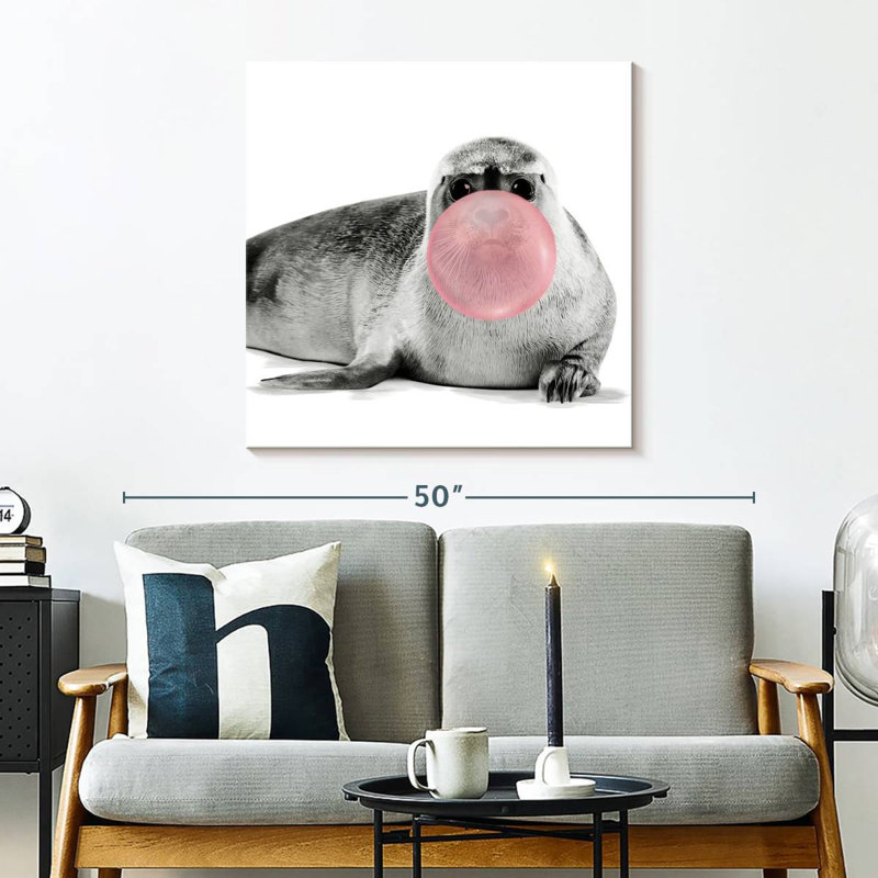 Bébé phoque à bulles, H 30 po x l 30 po