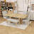 Dining Table Set with Bench and Chairs-1993273127-1993273125