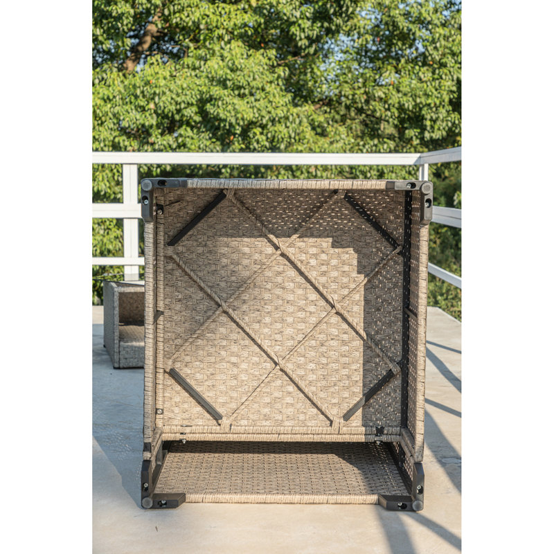Patio modulaire d'extérieur - 5 avec coussins et table basse robuste