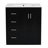Aspen  30'' Modern Bathroom Vanity With Ceramic Sink and Solid Wood Frame-123512894