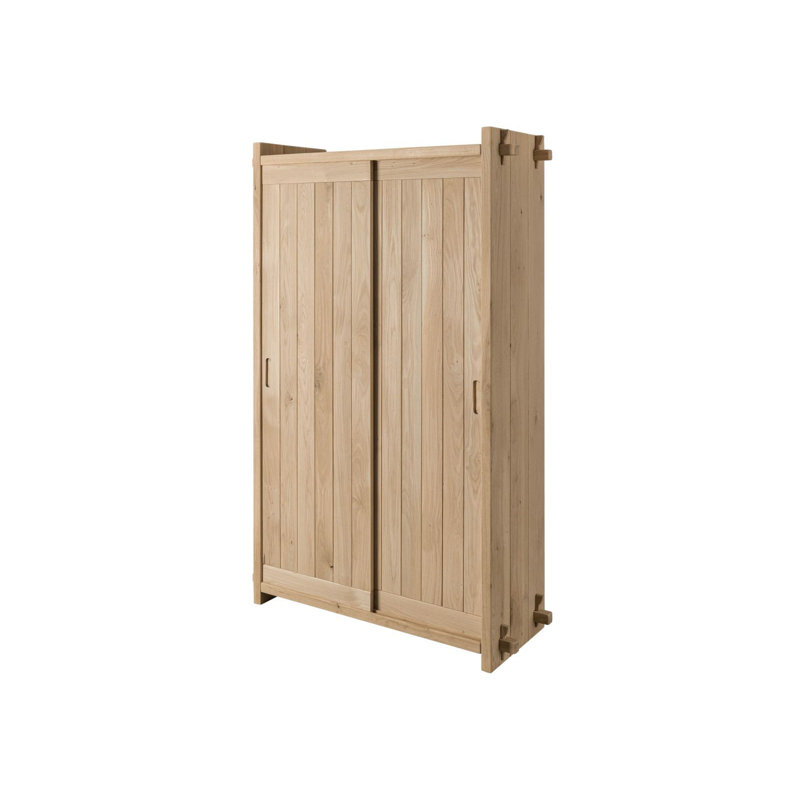 2 Door Solid Wood Wardrobe