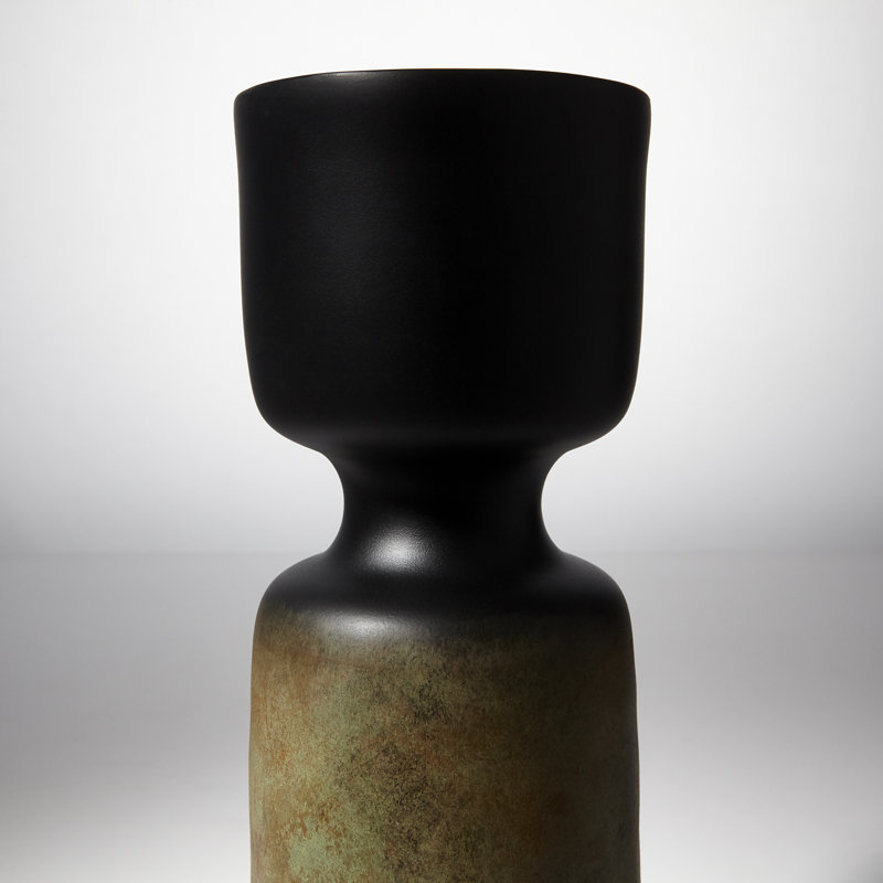 Chalice Aluminum Table Vase, 12.25" H x 4.25" W x 4.25" D