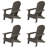 Arrlo Foldable Outdoor Adirondack Set-88382355