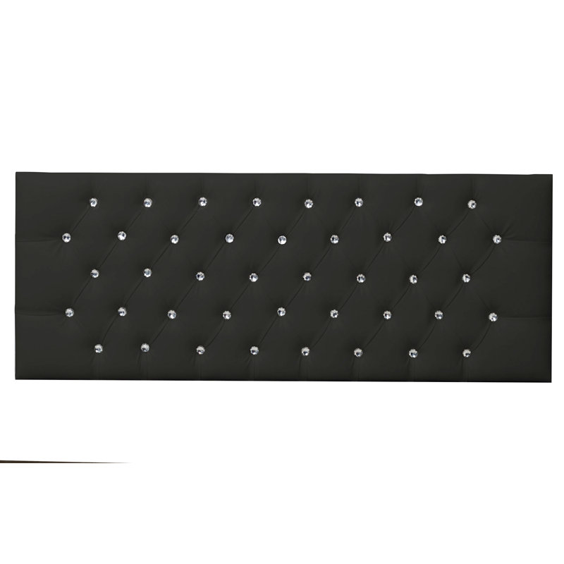 Pamphilos Upholstered Headboard, Kingsize (5'), Black