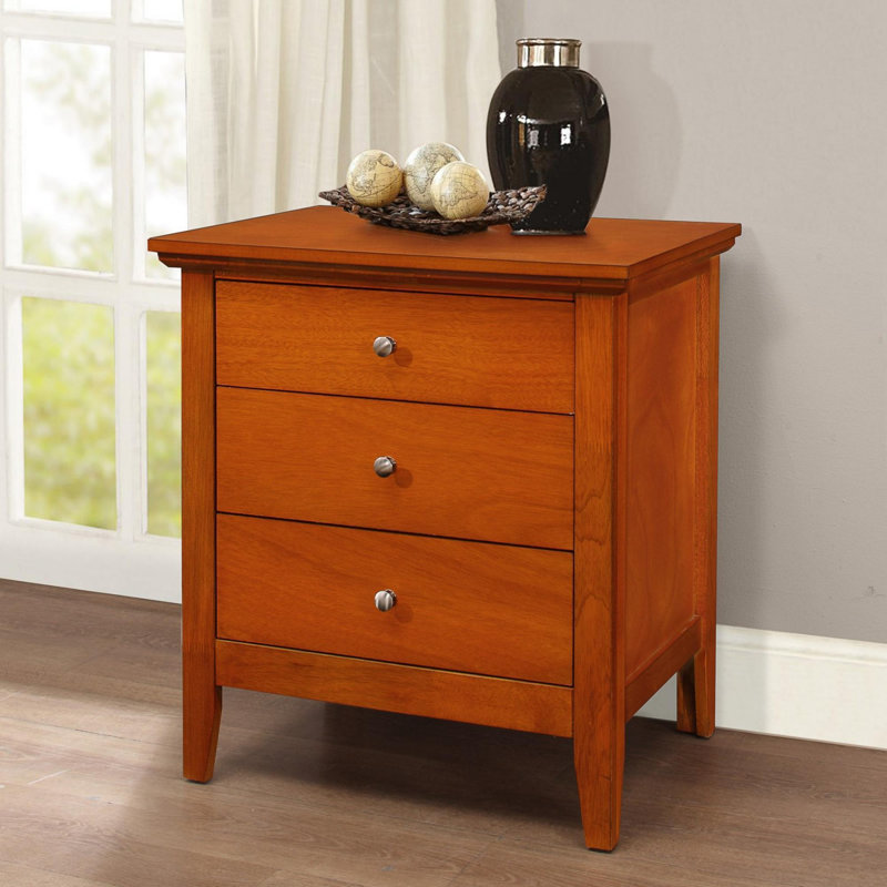  Hammond 3 - Drawer Nightstand , Oak
