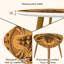 Ensemble de 2 tables basses gigognes Triangle Nesting