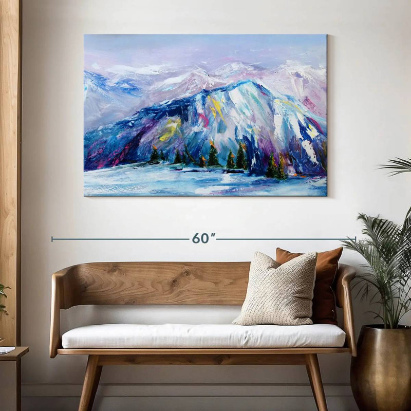 Alvord Blue Ridge Mountains Oil, H 32 po x l 48 po