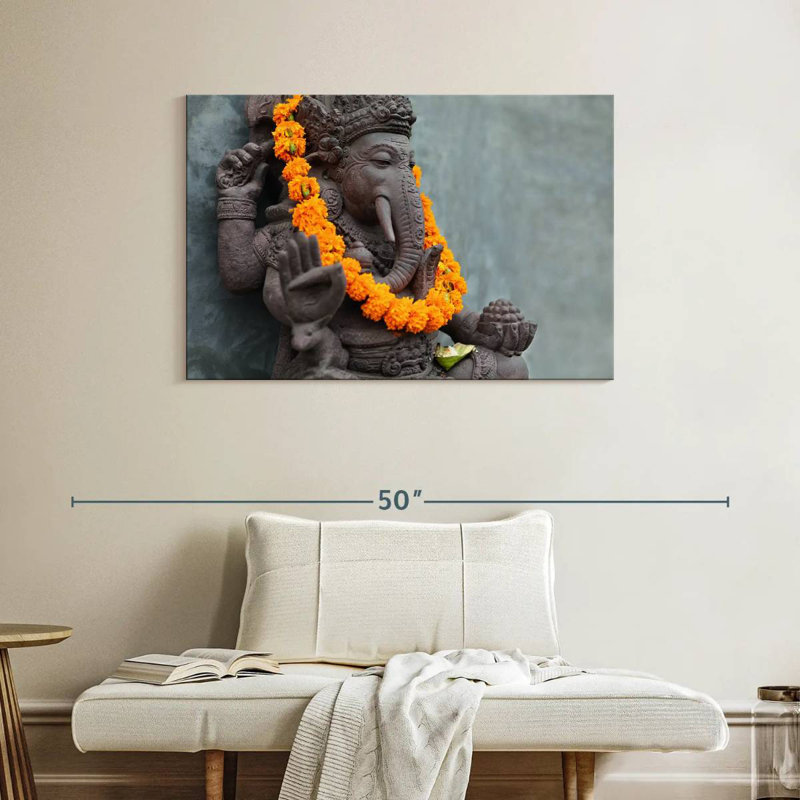 Statue Adella Ganesha, H 26 po x l 39 po
