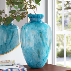 Wade Logan® Baeley Handmade Handblown Glass Table Vase & Reviews | Wayfair