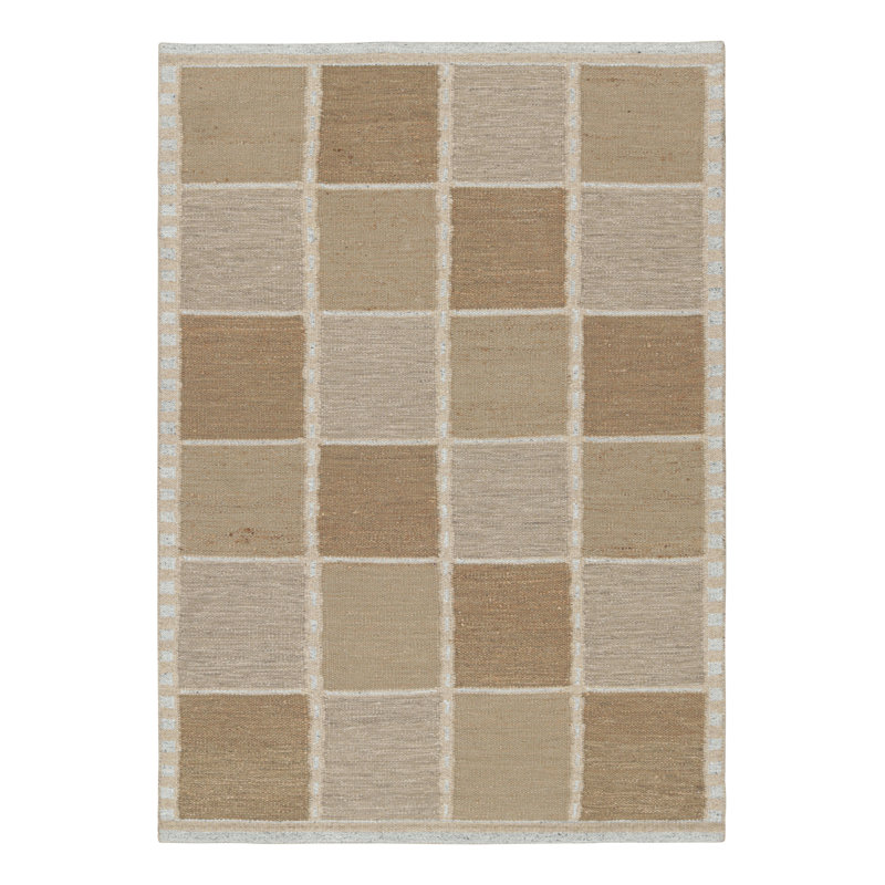 Scandinavian Wool Geometric Area Rug, Rectangle 8' x 10'