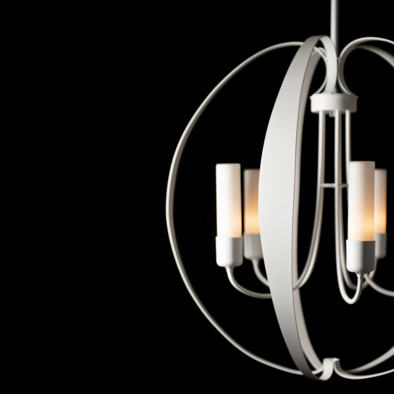 Pomme 5 - Light Outdoor Pendant, Opal Glass, Coastal White