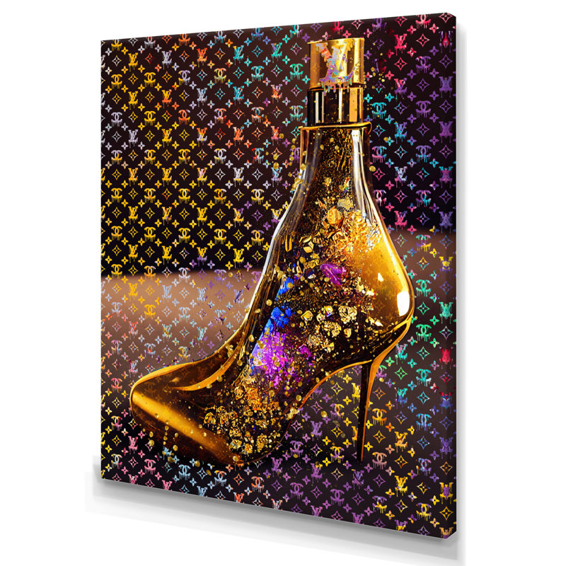Luxueux talons aiguilles I - art mural sur toile tendance, H 32 po x l 24 po x P 1 po, Toile tendue