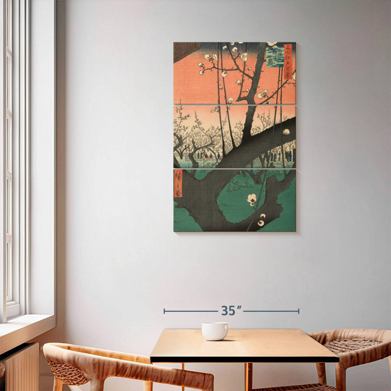 Jardin de prunes Harnek à Kameido, H 57 po x l 36 po