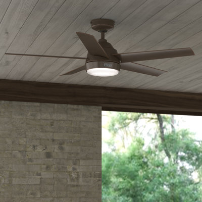 Kennicott 52" 6 - Blade Modern Outdoor / Indoor Ceiling Fan with Wall Control