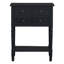 Console étroite, canapé mince avec trois tiroirs de rangement et tablette inférieure-1494695812