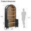 Bibliothèque de rangement arquée 71 "