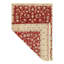 Tabriz Floral Area Rug in Red/Ivory
